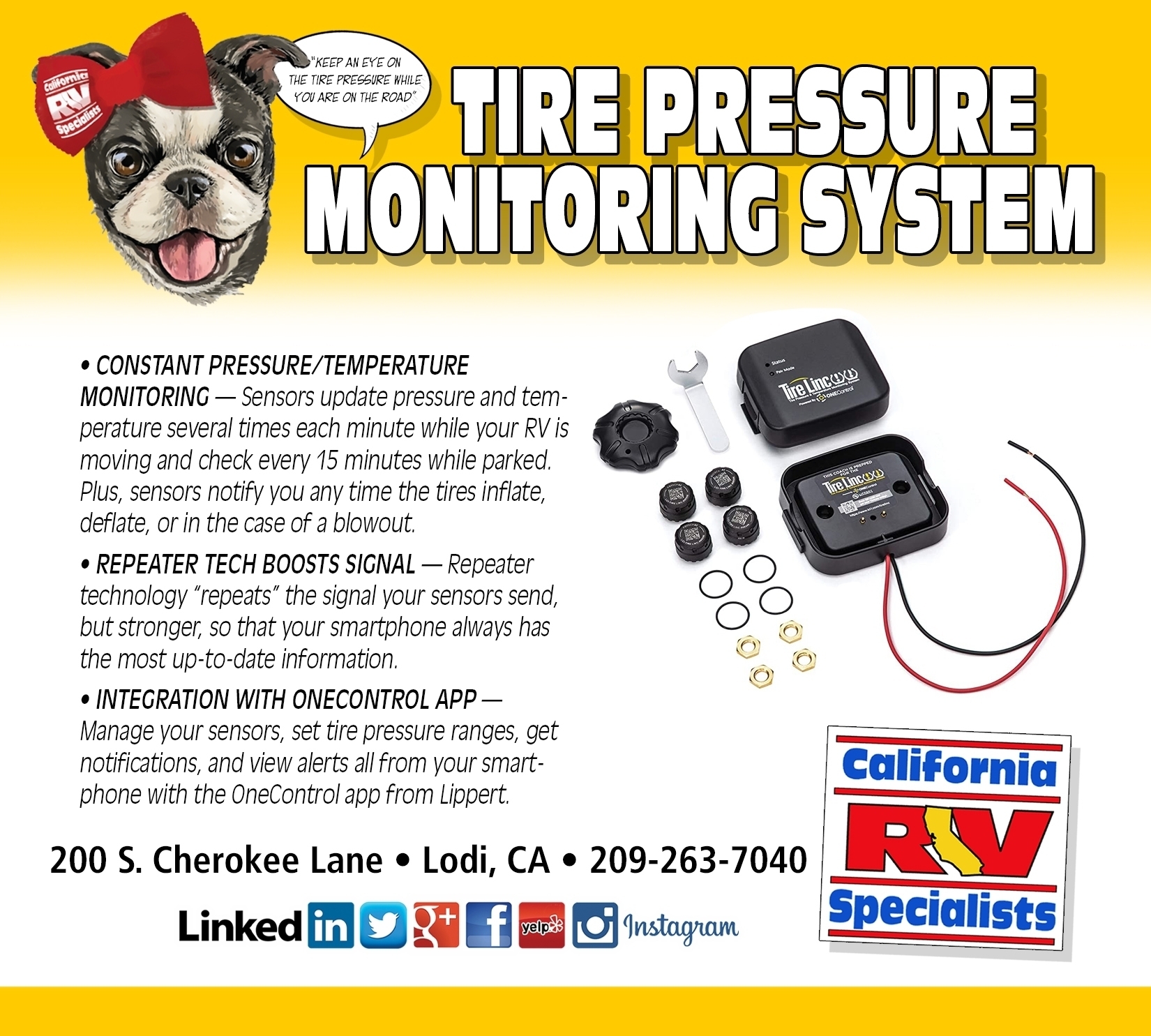 RV Tire Monitoring Systems California RV Specialists