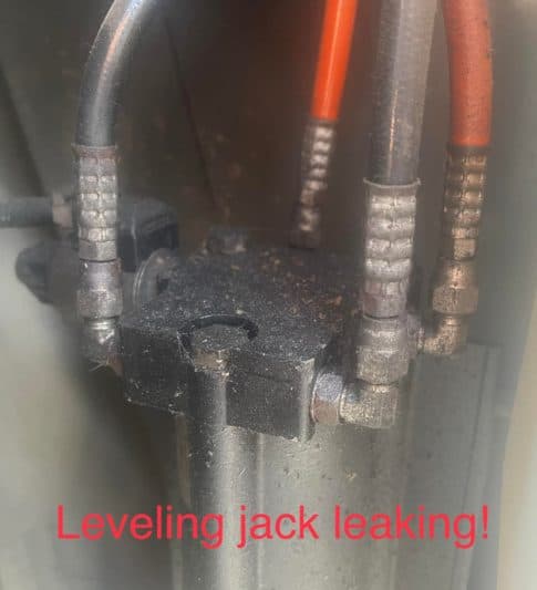 A reminder if you have hydraulic leveling jacks or slide-out system