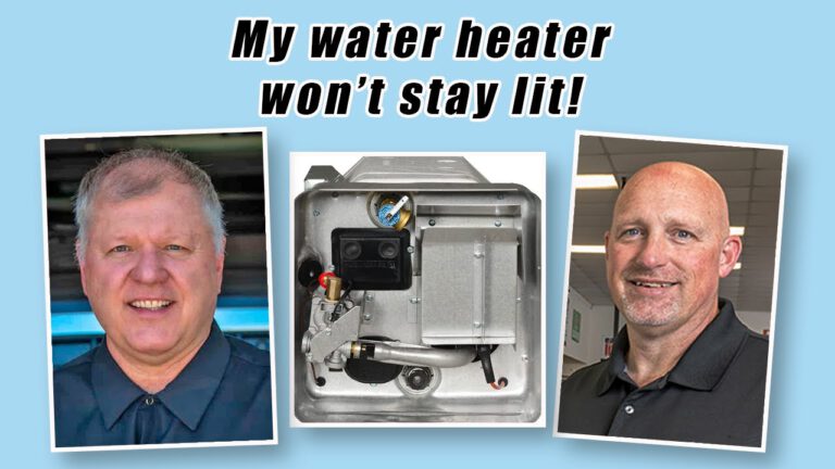 My RV water heater clicks multiple times but won’t light. Why?