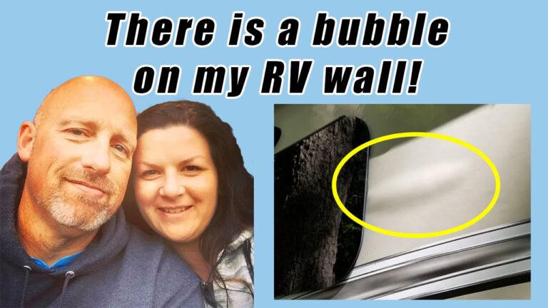 What should I do with this bubble on my RV side wall?