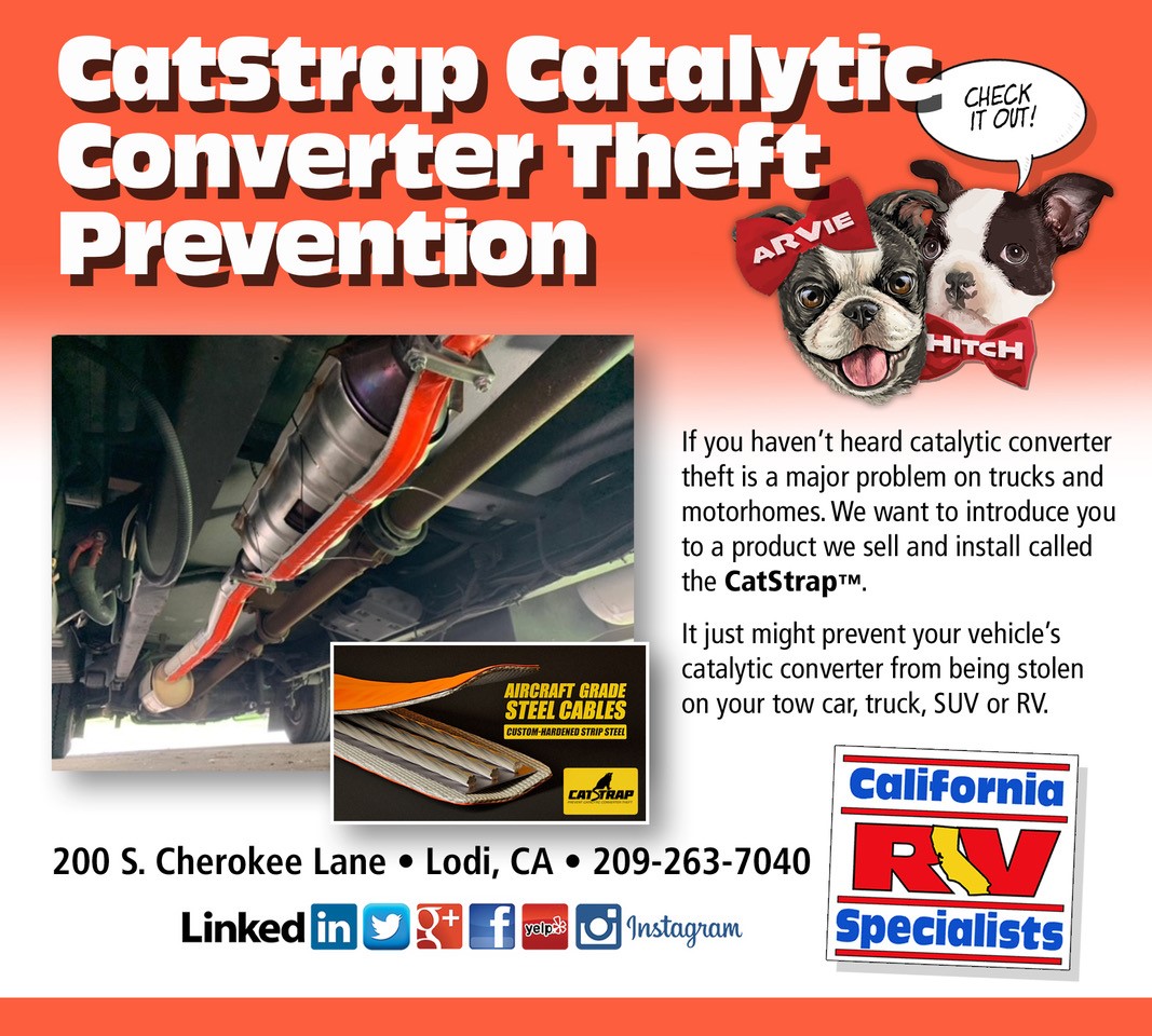 Prevent Catalytic Converter Theft California RV Specialists