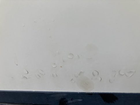 What is causing the chipping on my RV?