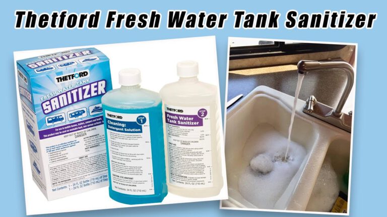 A reminder to clean your RV’s fresh water tank every six months