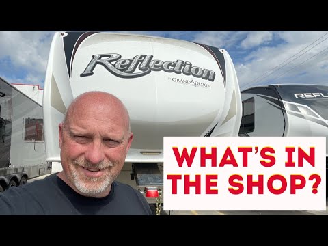 What should I look for when inspecting the RV roof?
