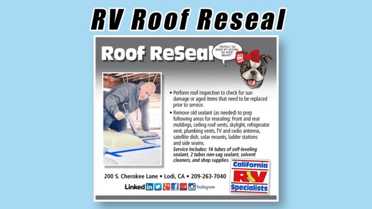 Understanding RV roof resealing: Everything you need to know