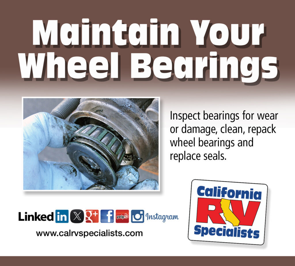 Brake Adjustment-Wheel Bearing Pack - California RV Specialists