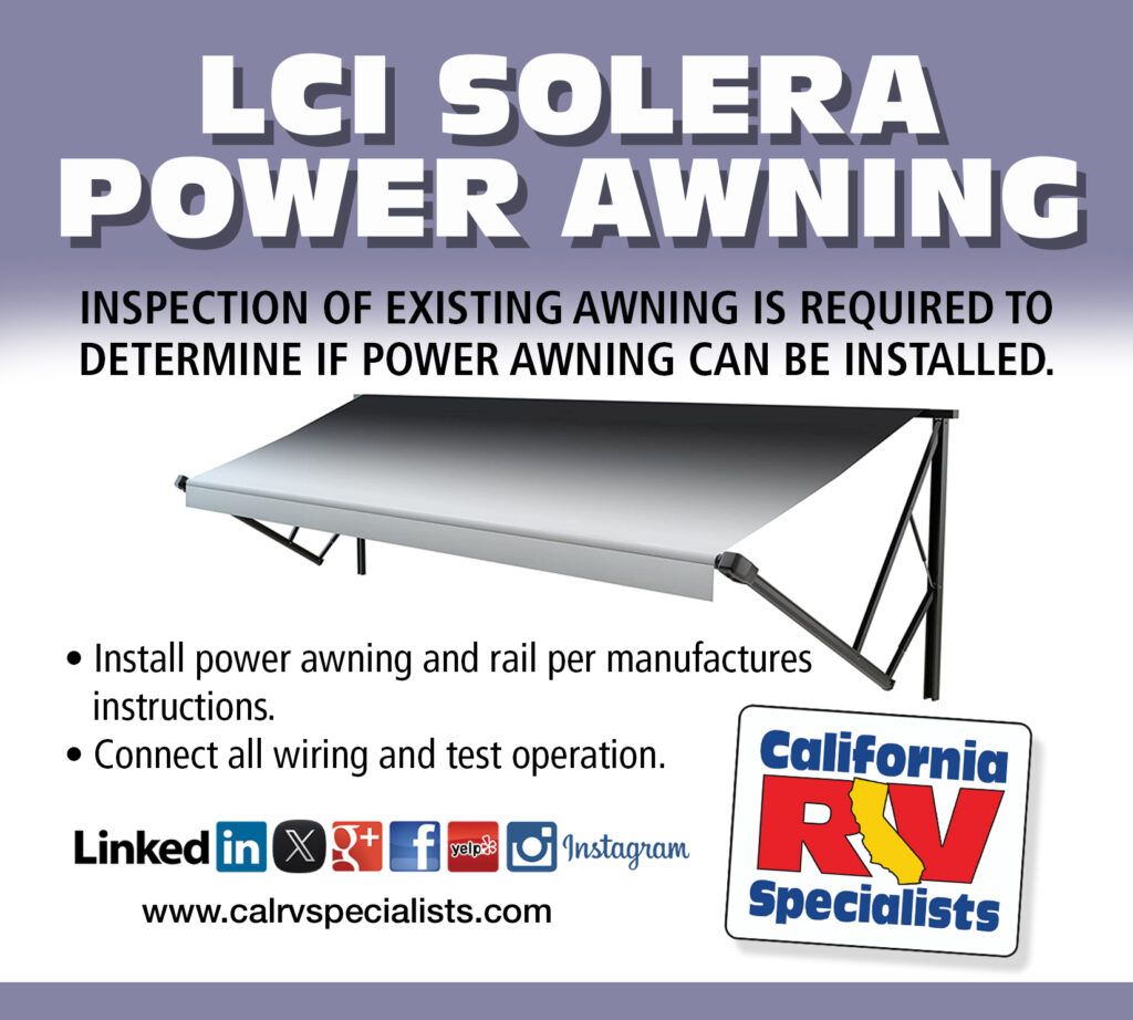 LCI SOLERA POWER AWNING - California RV Specialists