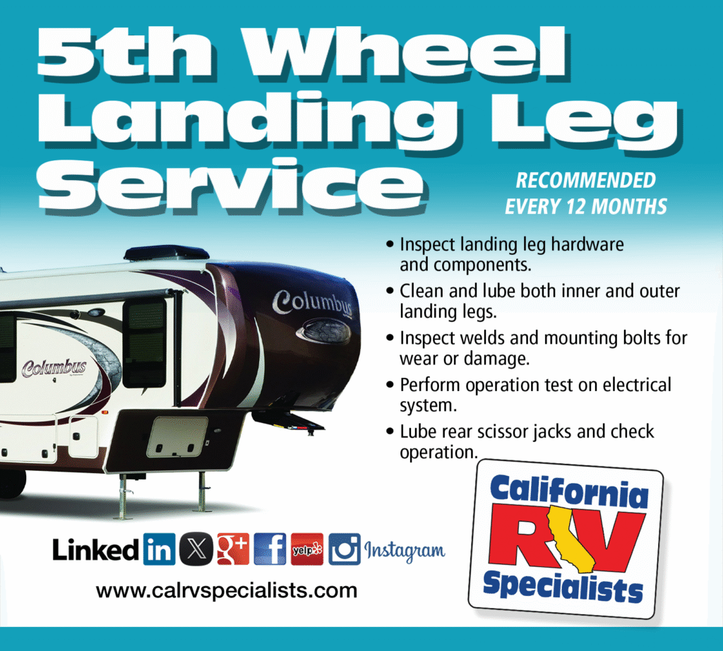 5th WHEEL LANDING LEG - California RV Specialists