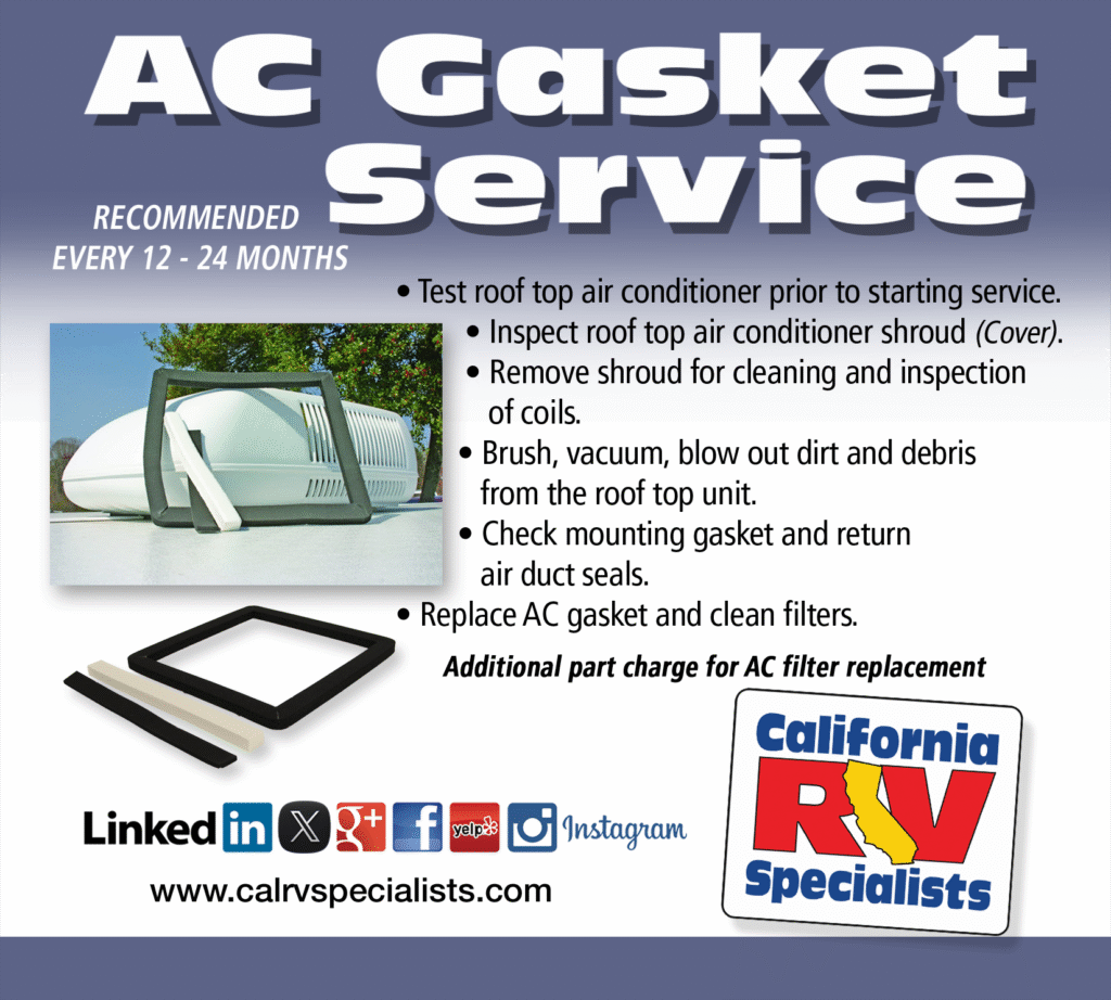 AC Gasket Service - California RV Specialists