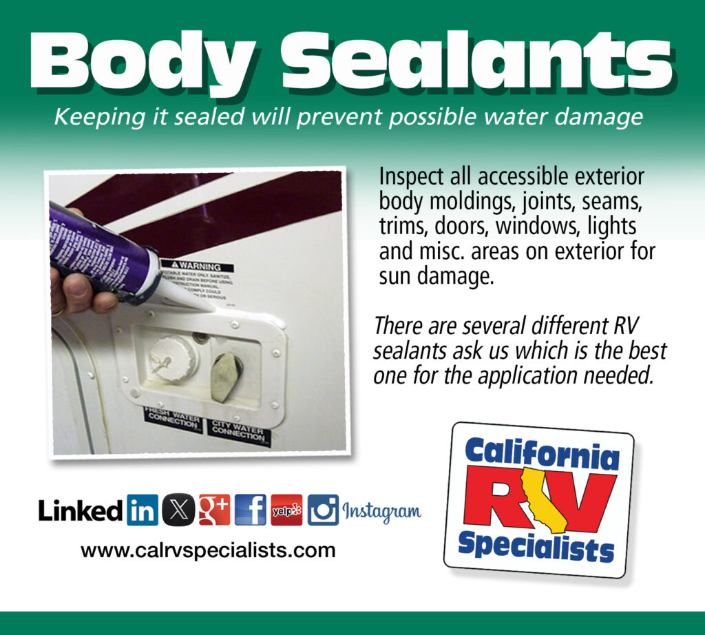 Body Sealants - California RV Specialists