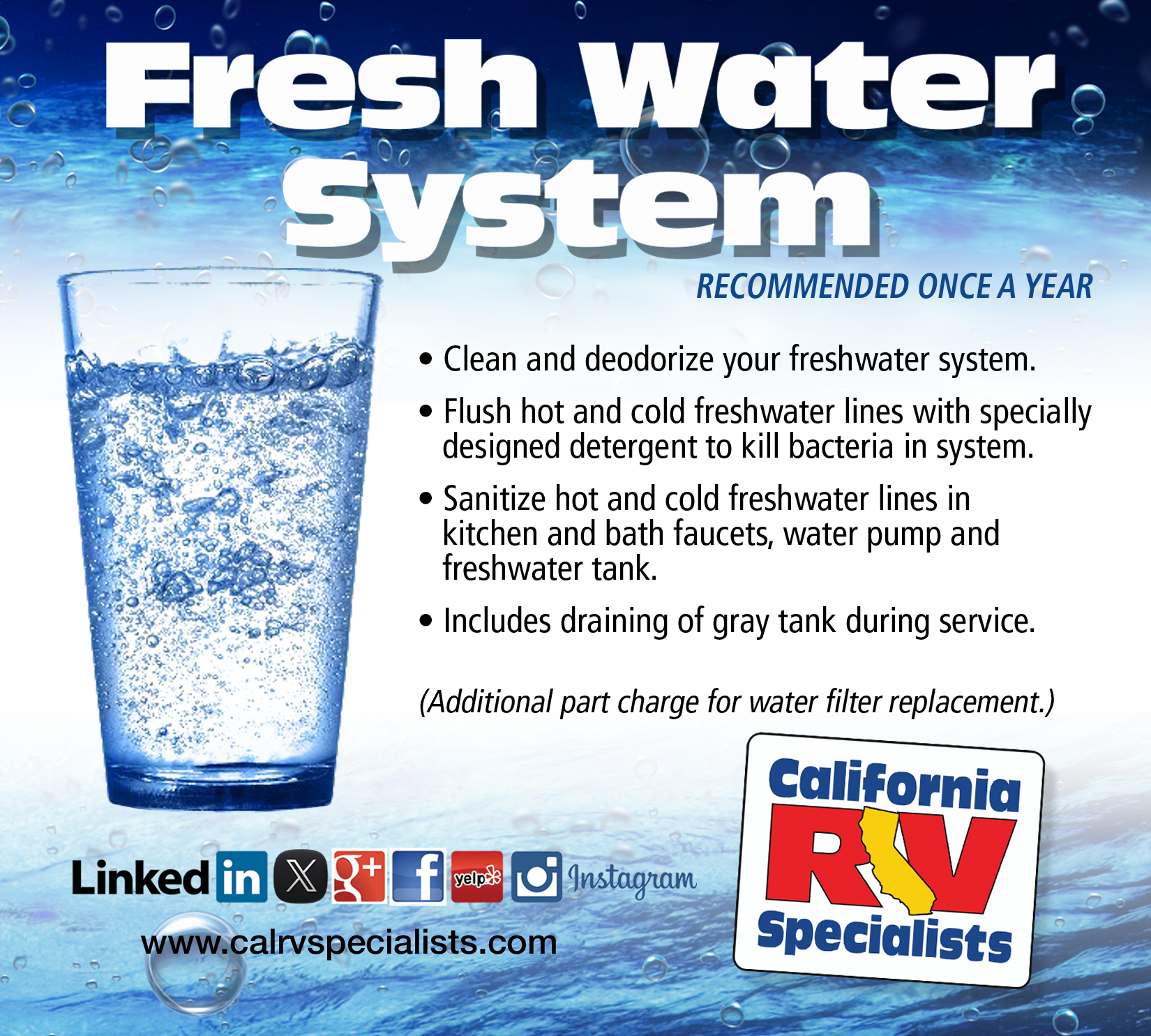 FreshWater System - California RV Specialists
