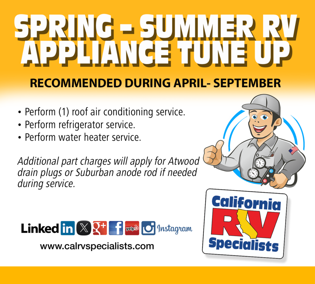 SpringSummer Tuneup - California RV Specialists