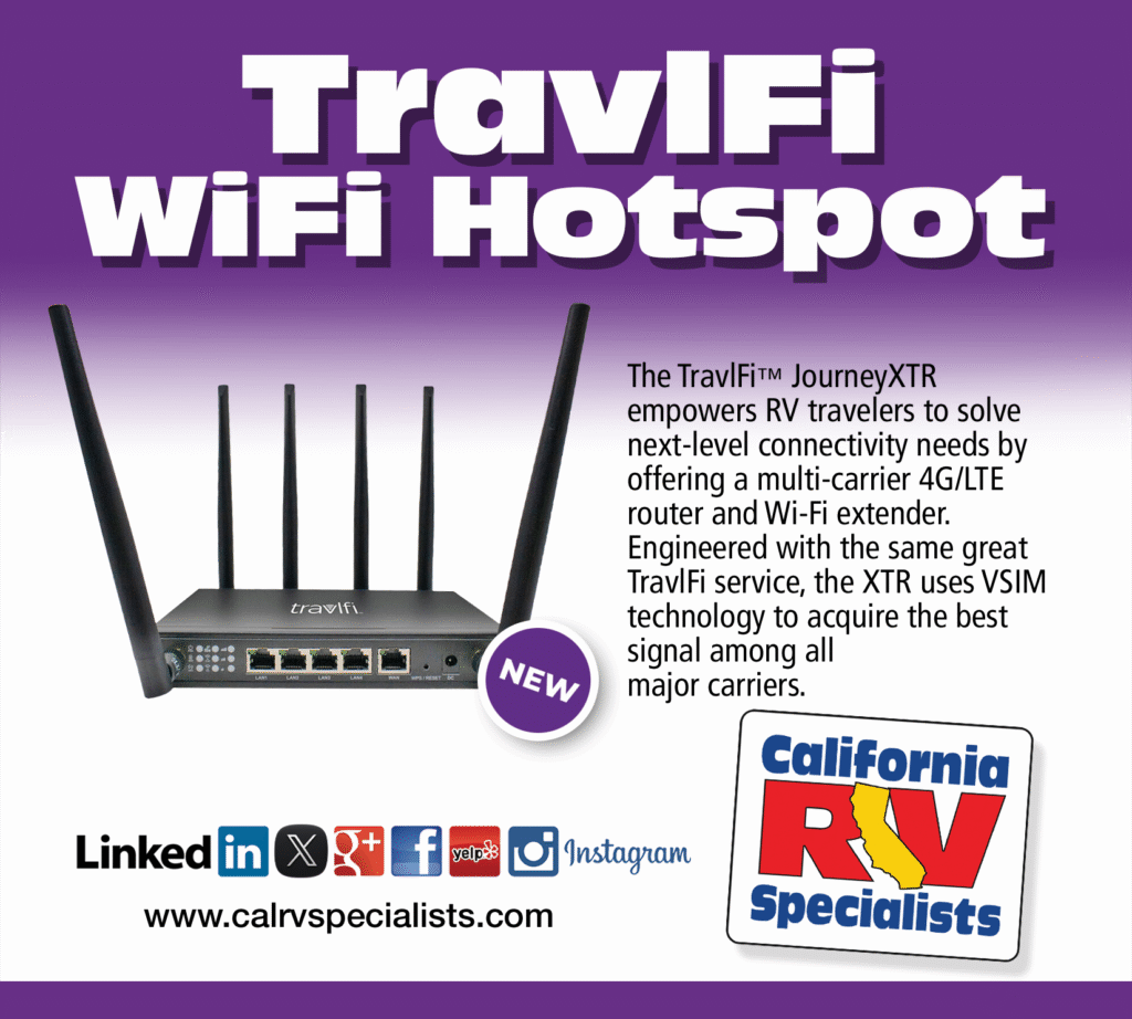 TravlFi WiFi Hotspot - California RV Specialists
