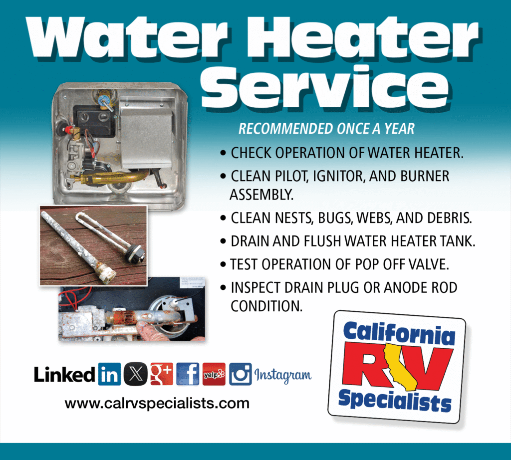 Waterheater Service - California RV Specialists