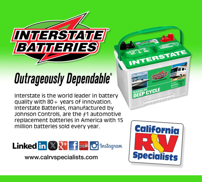Interstate RV Battery Dealer – California RV Specialists in Lodi, CA