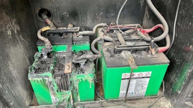 RV Battery Fire