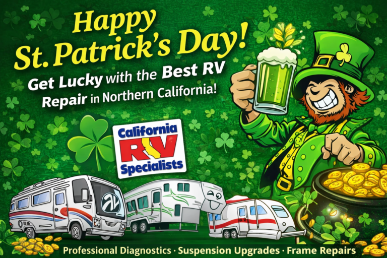 St. Patrick’s Day RV Maintenance: Bring Your RV Some Good Luck This Season