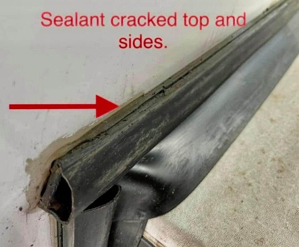 cracked sealant - California RV Specialists